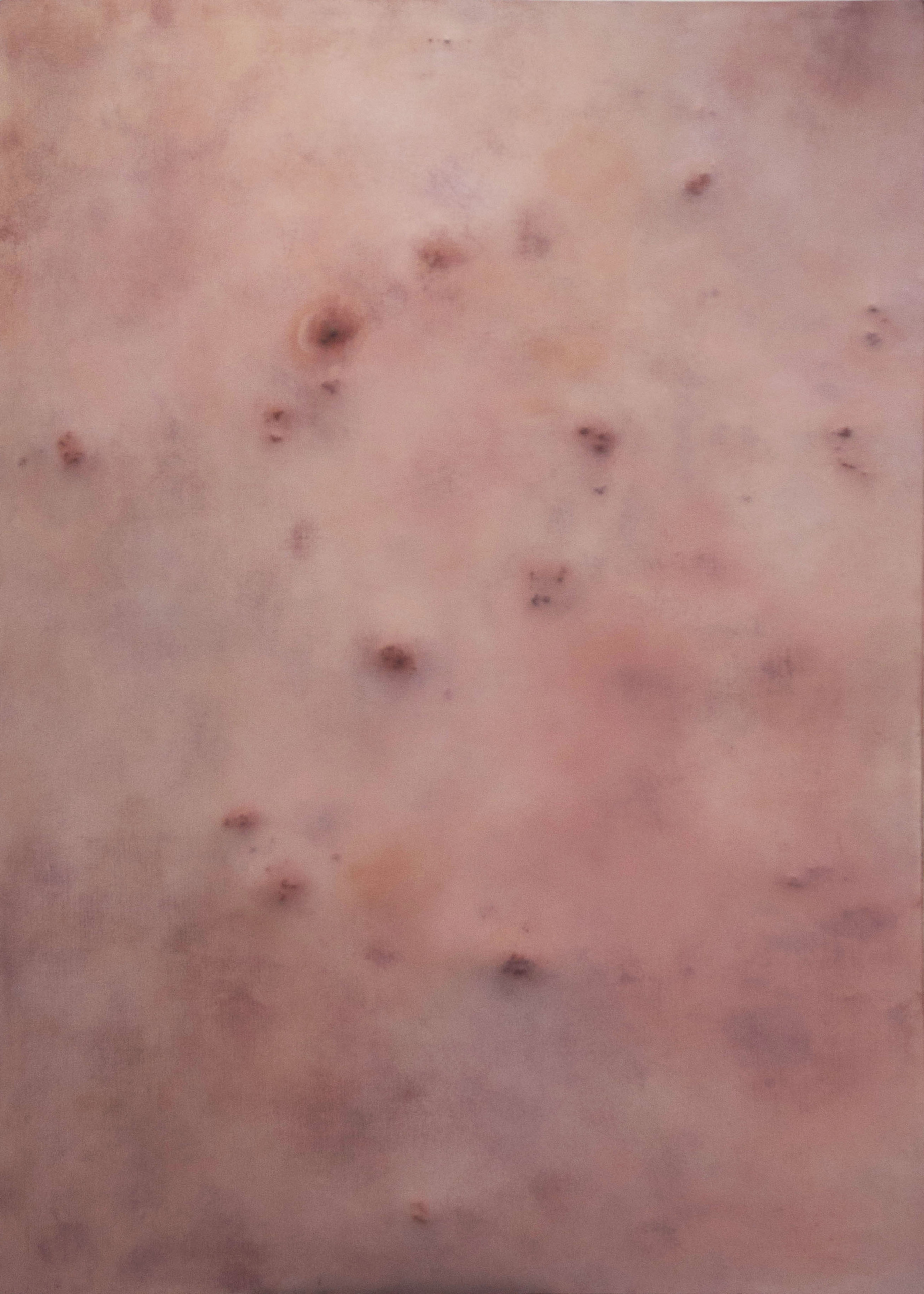 Utrapienie, 2023, tempera jajowa na płótnie, 200 × 140 cm