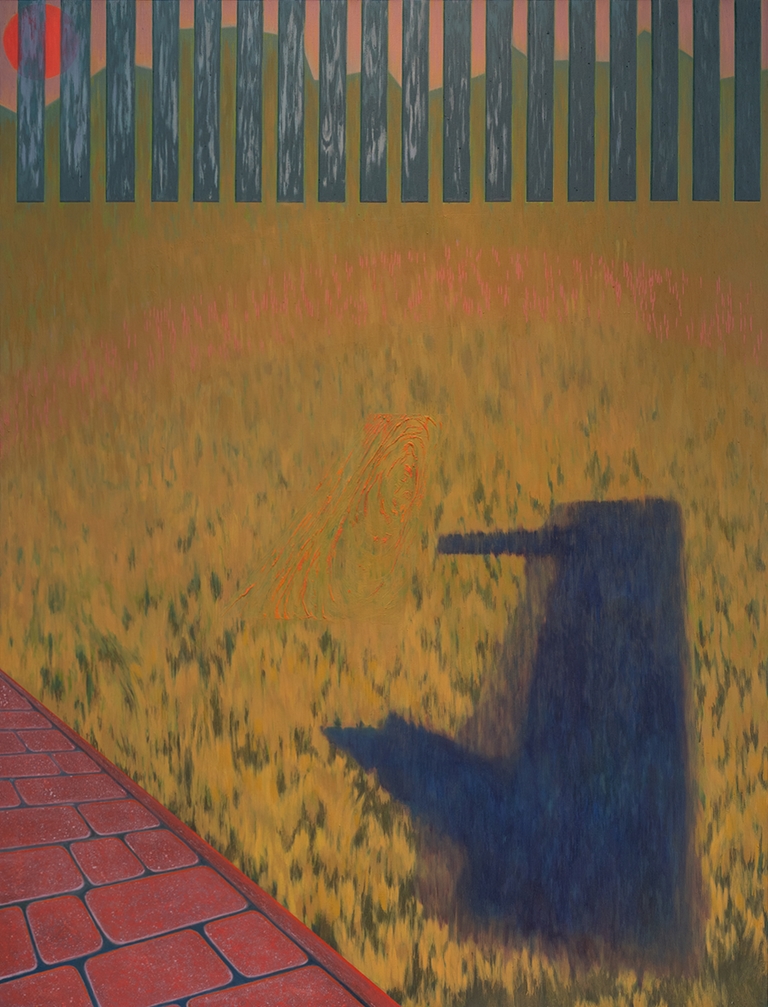 Mi¬dzymiejsce, olej na pêótnie, 170 x 130 cm, 2021