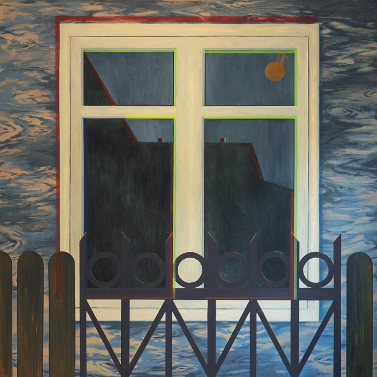 Okno Szcz¬ÿcia, olej na pêótnie, 150 x 150 cm, 2020
